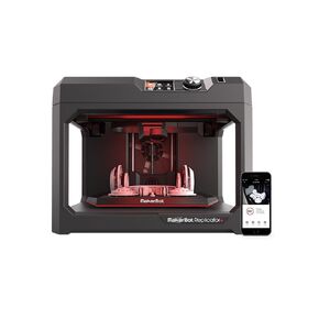 MakerBot Replicator+ Desktop 3D Printer Kit with Swappable Smart Extruder+ for Fast PLA Material Printing at Home or School, Factory-Leveled Flex Build Plate, 11.6x7.6x6.5in Print Size (MP07825EU)