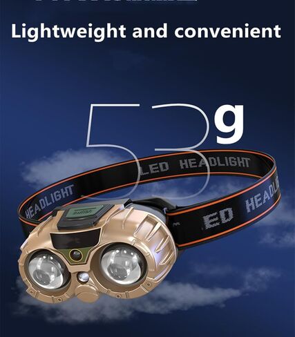 2 pcs Headlamp, headlamp Flashlight, LED headlamp, Built-in Strong Light COB Charging with Sensor Waterproof Design, Multi-Function Induction headlamp Outdoor Multi-Purpose Mini headlamp in Saudi Arabia