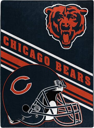 بطانية Northwest NFL Chicago Bears للكبار من الجنسين، مقاس 60 بوصة × 80 بوصة، مائلة in Saudi Arabia