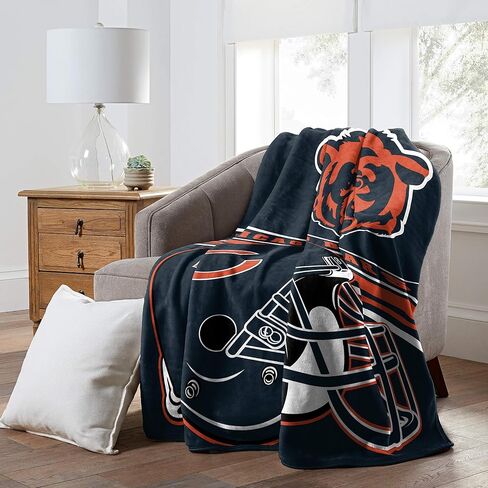 بطانية Northwest NFL Chicago Bears للكبار من الجنسين، مقاس 60 بوصة × 80 بوصة، مائلة in Saudi Arabia
