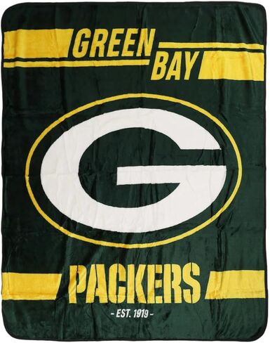 بطانية Northwest NFL Green Bay Packers Legion Sherpa Silk Touch، ألوان الفريق، 50 بوصة × 60 بوصة in Saudi Arabia