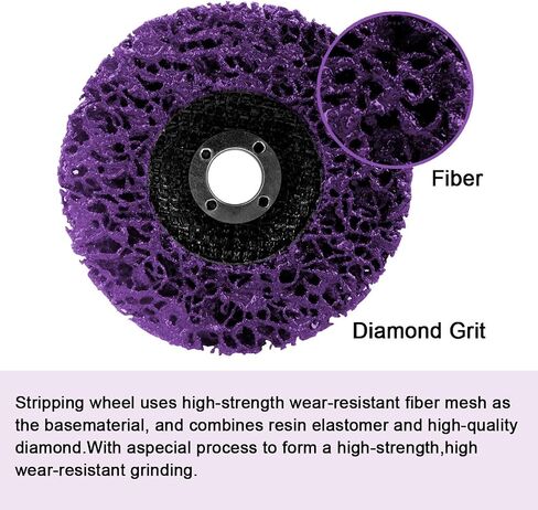 5 Pack 4" x 5/8" Strip Disc Stripping Wheel,4 inch Paint Stripping Disc for Angle Grinder Clean and Remove Paint,Coating Rust Welds,Oxidation in Saudi Arabia