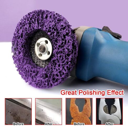 5 Pack 4" x 5/8" Strip Disc Stripping Wheel,4 inch Paint Stripping Disc for Angle Grinder Clean and Remove Paint,Coating Rust Welds,Oxidation in Saudi Arabia