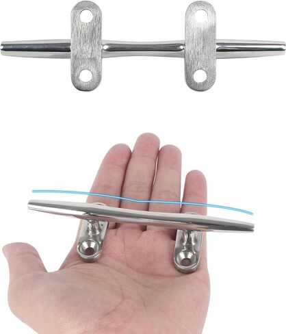 Boat Cleat,Dock Cleats 4/5/6/8/10/12 inch,316 Stainless Steel Boat Dock Cleats,Boat Docking Cleat Rope Cleats,Open Base Dock Cleats for Boat,Yacht,Decks,Nautical Decor,Screws Included(2Pack/4Pack) in Saudi Arabia