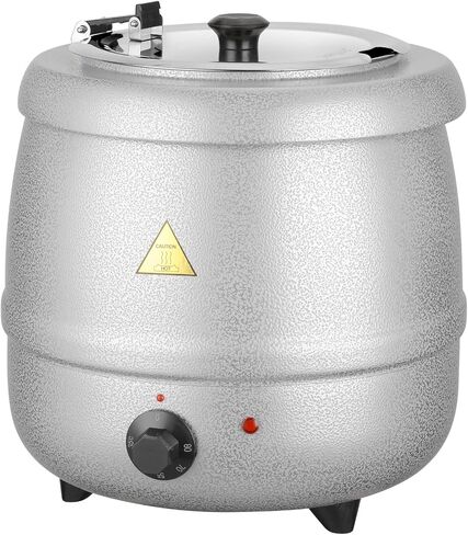 Valgus Commercial Grade 10.5QT Soup Kettle Warmer with Stainless Steel Hinged Lid, Detachable Pot,Temperature Control Knob for Big Family Gathering and Restaurant in Saudi Arabia