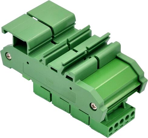 Slim DIN Rail Mount 10A/300V Pluggable Screw Terminal Block Distribution Module (5x6 Position) in Kuwait