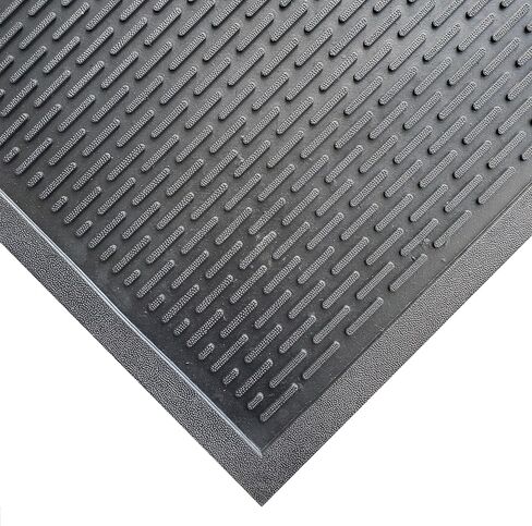 حصيرة مكشطة Kovot Ridge من المطاط المتين شديد التحمل للمدخل الداخلي والخارجي للاستخدام في المناطق الجافة والرطبة في الشتاء للثلج والجليد غير قابل للانزلاق - 76.2 سم × 45.72 سم in Kuwait