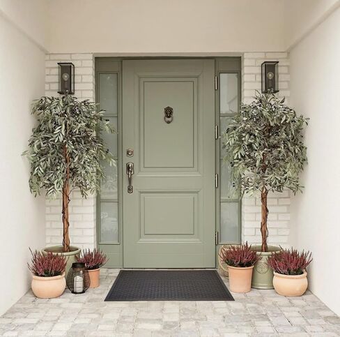 حصيرة مكشطة Kovot Ridge من المطاط المتين شديد التحمل للمدخل الداخلي والخارجي للاستخدام في المناطق الجافة والرطبة في الشتاء للثلج والجليد غير قابل للانزلاق - 76.2 سم × 45.72 سم in Kuwait