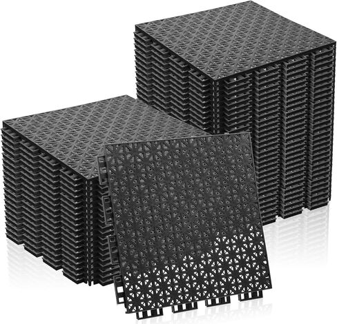 50 حزمة من سجادات الأرضية المتشابكة للصرف مقاس 9.8 × 9.8 بوصة، بلاط أرضيات غير قابل للانزلاق، وسادة متشابكة للفناء والشرفة وحمام السباحة والمطبخ ومنطقة الحيوانات الأليفة in Kuwait