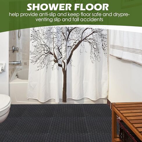 50 حزمة من سجادات الأرضية المتشابكة للصرف مقاس 9.8 × 9.8 بوصة، بلاط أرضيات غير قابل للانزلاق، وسادة متشابكة للفناء والشرفة وحمام السباحة والمطبخ ومنطقة الحيوانات الأليفة in Kuwait