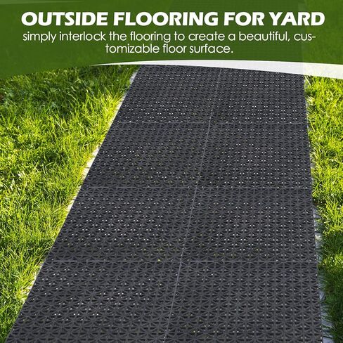 50 حزمة من سجادات الأرضية المتشابكة للصرف مقاس 9.8 × 9.8 بوصة، بلاط أرضيات غير قابل للانزلاق، وسادة متشابكة للفناء والشرفة وحمام السباحة والمطبخ ومنطقة الحيوانات الأليفة in Kuwait