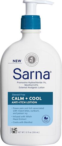 Sarna Calm + Cool Steroid-Free Anti-Itch Lotion- 12 oz in Saudi Arabia