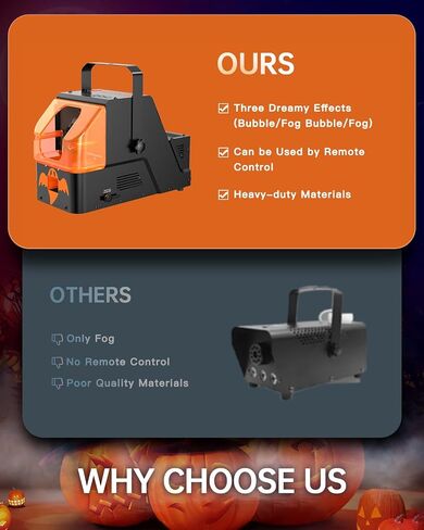 Fog Machine, 400W Fog Bubble Machine with Remote Control, Consumer-Grade Smoke Bubble Machine, Bubble Fog Combo for Indoor Outdoor Halloween Christmas Party Wedding Birthday Photograph in Saudi Arabia