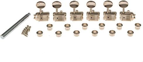 Gotoh Locking Tuners (SD91-MG) 6 In-Line Vintage Style Tuning Pegs Electric and Acoustic Guitar Machine Heads Nickel in Saudi Arabia
