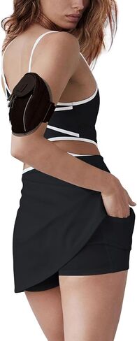 SENSERISE Womens Tennis Dress Built in Shorts & Bra Workout Skort Dress Athletic Golf Criss Cross Back Dress in Saudi Arabia