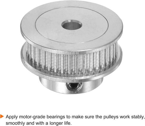 4pcs 2GT Timing Pulley 36 Teeth 10mm Bore 25mm Dia. Aluminum Timing Belt Pulley with 2mm Hex Key Wrench for 6mm Width Belt 3D Printer CNC Machine Accessories, Silver Tone in Saudi Arabia
