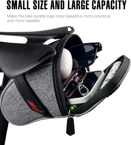 حقيبة الدراجة تحت المقعد من WATERFLY: حقيبة سرج الدراجة على الطرق الجبلية لركوب الدراجات، حزمة مقعد Mtb، حقيبة سرج الدراجة، حقيبة مقعد الدراجة، حقيبة تحت السرج، أداة إسفين تحت المقعد، حقيبة الدراجة in Kuwait