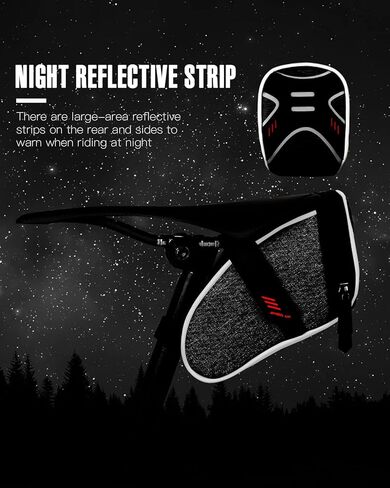 حقيبة الدراجة تحت المقعد من WATERFLY: حقيبة سرج الدراجة على الطرق الجبلية لركوب الدراجات، حزمة مقعد Mtb، حقيبة سرج الدراجة، حقيبة مقعد الدراجة، حقيبة تحت السرج، أداة إسفين تحت المقعد، حقيبة الدراجة in Kuwait