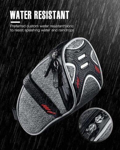 حقيبة الدراجة تحت المقعد من WATERFLY: حقيبة سرج الدراجة على الطرق الجبلية لركوب الدراجات، حزمة مقعد Mtb، حقيبة سرج الدراجة، حقيبة مقعد الدراجة، حقيبة تحت السرج، أداة إسفين تحت المقعد، حقيبة الدراجة in Kuwait