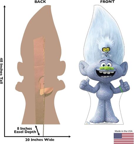 Cardboard People Poppy Life Size Cardboard Cutout Standup - Trolls World Tour (2020 Film) in Saudi Arabia
