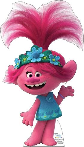 Cardboard People Poppy Life Size Cardboard Cutout Standup - Trolls World Tour (2020 Film) in Saudi Arabia