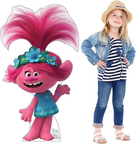 Cardboard People Poppy Life Size Cardboard Cutout Standup - Trolls World Tour (2020 Film) in Saudi Arabia