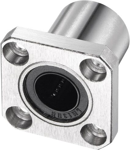 uxcell LMK6UU Linear Ball Bearings 6mm Bore 12mm OD 19mm Length Square Flange Nickel Plated for CNC Machine 3D Printers 2pcs in Kuwait