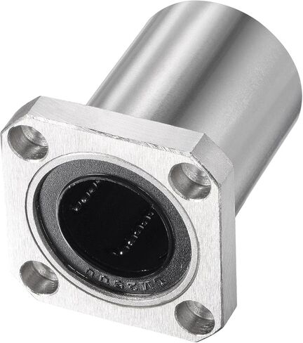 uxcell LMK6UU Linear Ball Bearings 6mm Bore 12mm OD 19mm Length Square Flange Nickel Plated for CNC Machine 3D Printers 2pcs in Saudi Arabia