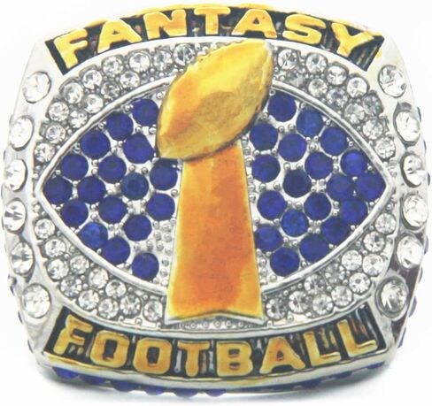 خاتم Valman 2021 FFL Fantasy Football League Champions مع صندوق خشبي مقاس 11 هدايا للرجال والنساء والأولاد والآباء الشباب in Kuwait
