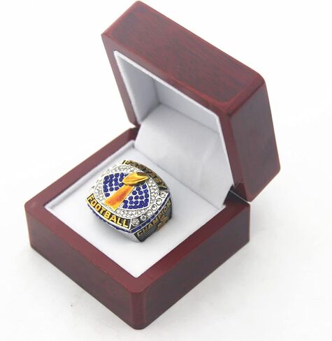 خاتم Valman 2021 FFL Fantasy Football League Champions مع صندوق خشبي مقاس 11 هدايا للرجال والنساء والأولاد والآباء الشباب in Kuwait