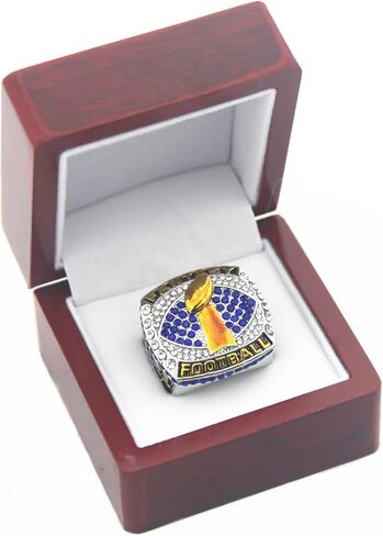 خاتم Valman 2021 FFL Fantasy Football League Champions مع صندوق خشبي مقاس 11 هدايا للرجال والنساء والأولاد والآباء الشباب in Kuwait