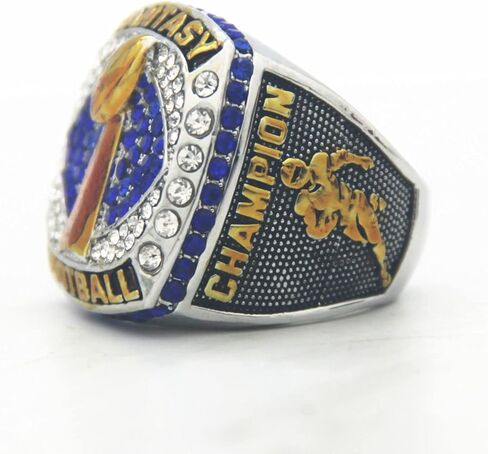 خاتم Valman 2021 FFL Fantasy Football League Champions مع صندوق خشبي مقاس 11 هدايا للرجال والنساء والأولاد والآباء الشباب in Kuwait