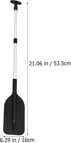 BESPORTBLE Boating Oars Retractable Paddle Kayak Paddle Aluminum Alloy T- Handle Paddle Water Sports Telescopic Portable Paddle Adjustable Paddles 2Pcs (Black) Boat Oars Telescoping in Saudi Arabia