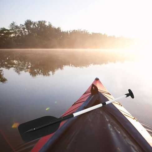 BESPORTBLE Boating Oars Retractable Paddle Kayak Paddle Aluminum Alloy T- Handle Paddle Water Sports Telescopic Portable Paddle Adjustable Paddles 2Pcs (Black) Boat Oars Telescoping in Saudi Arabia