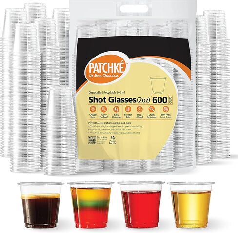 [1 OZ - 400 Cups] Clear Shot Cups Clear Shot Glasses for Parties and Events (Bulk Pack - 400 shots) in Saudi Arabia
