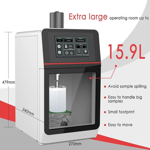 Fangxu توفير الطاقة المتكاملة الخالط بالموجات فوق الصوتية Sonicator مستحلب مختبر خلاط 1200 واط مع مسبار 13 مللي متر in Saudi Arabia