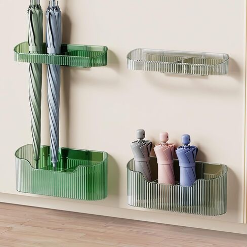 Umbrella Stand Holder, Adjustable Wall Mounted Umbrella Holder Rack, Umbrella Holder Space Saving Organizer Long and Short Umbrella for for Home Indoor in Saudi Arabia