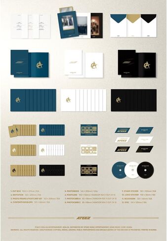 ساعة ATEEZ الذهبية: الجزء الأول من الألبوم المصغر العاشر (الساعة الزرقاء)، غير محدد in Kuwait