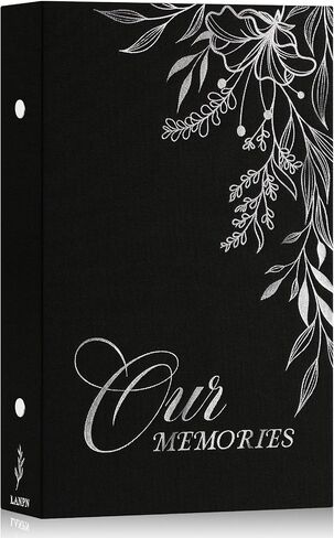 Lanpn Photo Albums 4x6 100 Photos 2 Packs Slip in, Linen Hardcover Small Mini Capacity OURMEMORIES Photobook Photo Book Each Pack holds 100 Vertical Photos (Beige) in Saudi Arabia