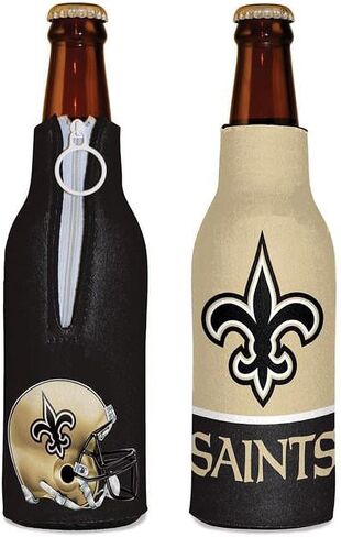 مبرد زجاجات WinCraft NFL New Orleans Saints، ألوان الفريق، مقاس واحد in Saudi Arabia