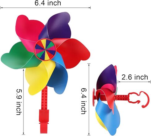 طاحونة هوائية لدراجة الأطفال للبنات والأولاد و48 قطعة من خرز عجلة الدراجة DIY مجموعة إكسسوارات تزيين الدراجة in Kuwait
