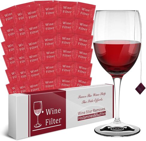 Wine Filter Sulfite Histamine Purifier: Wine Filters Remover Histamines Sulfite - Alleviates headaches Prevent Wine Sensitivities (12 Packs) in Saudi Arabia
