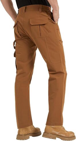 Men's Lightweight Ripstop Tactical Cargo Pants Water Resistant Hiking Travel Work Pants Quick Dry Stretch Pants in Saudi Arabia