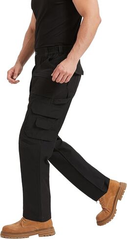 Men's Lightweight Ripstop Tactical Cargo Pants Water Resistant Hiking Travel Work Pants Quick Dry Stretch Pants in Saudi Arabia