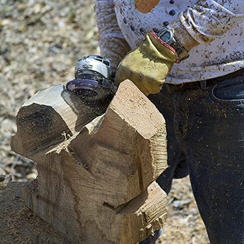 قرص King Arthur's Tools المسطح ذو اللون الأرجواني المسطح هولي جالاهاد من كربيد التنجستن للأعمال الخشبية والتشكيل والتنعيم - تجويف 7/8 بوصة، يناسب معظم المطاحن الزاوية القياسية 4 1/2 بوصة، 115-125 مم #47874 FEP in Kuwait