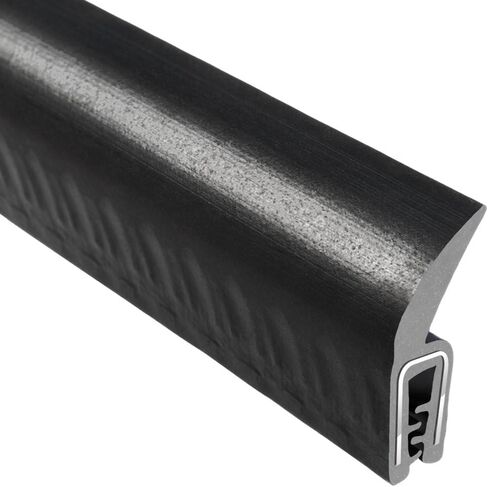 Trim-Lok DDA1501-25 EPDM مزدوج التحمل المطاط/المعادن، يناسب الحافة 0.040 بوصة - 0.100 بوصة، 0.523 بوصة طول الرفرف in Kuwait