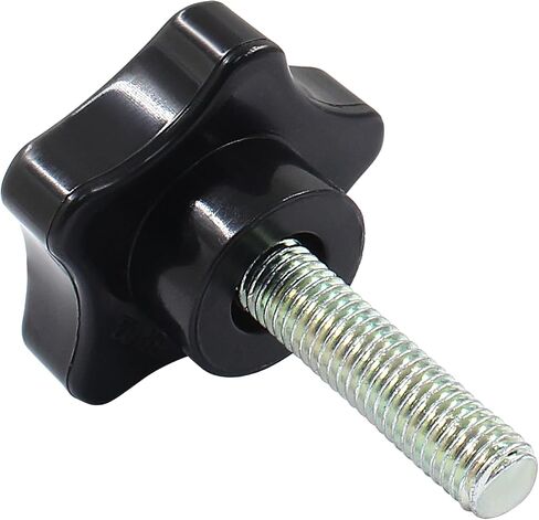 M8 x 50 Thread Star Knobs, Stainless Steel Hex Grip with Plastic Handle, Clamping Handles for Assortment Fixing (4 Pcs, Hex Shape) in Saudi Arabia