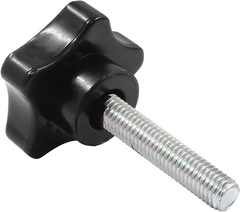 M8 x 50 Thread Star Knobs, Stainless Steel Hex Grip with Plastic Handle, Clamping Handles for Assortment Fixing (4 Pcs, Hex Shape) in Saudi Arabia
