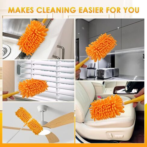 Redones Dusters for Swiffer - Reusable Duster Refill Compatible with Swiffer Hand Duster, 360 Heavy Duty Dusters Refills 8 Pack(Handle is Not Included) in Saudi Arabia