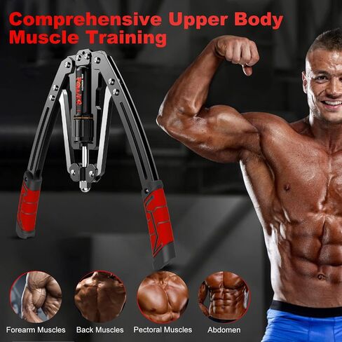 Hydraulic Power Twister Arm Exerciser, Adjustable 22-440lbs, Shoulder Muscle Training Fitness Equipment for Men and Women, Chest Arm Workout Equipment for Biceps, Abdomen and Shoulder in Saudi Arabia